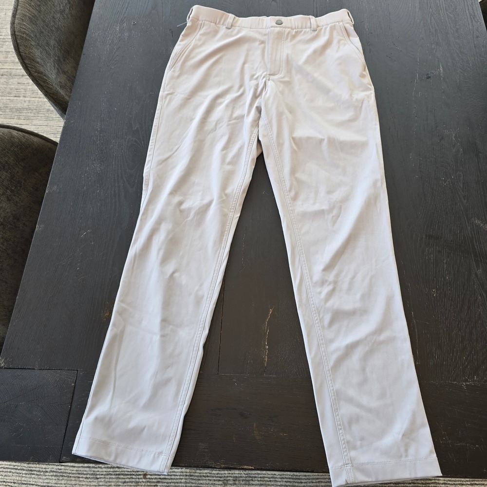 Redvanly Mens Golf Pants Light Gray Performance Stretch Athletic Size M 32x32